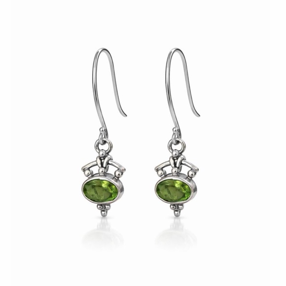 Peridot S925 Dangle Earrings